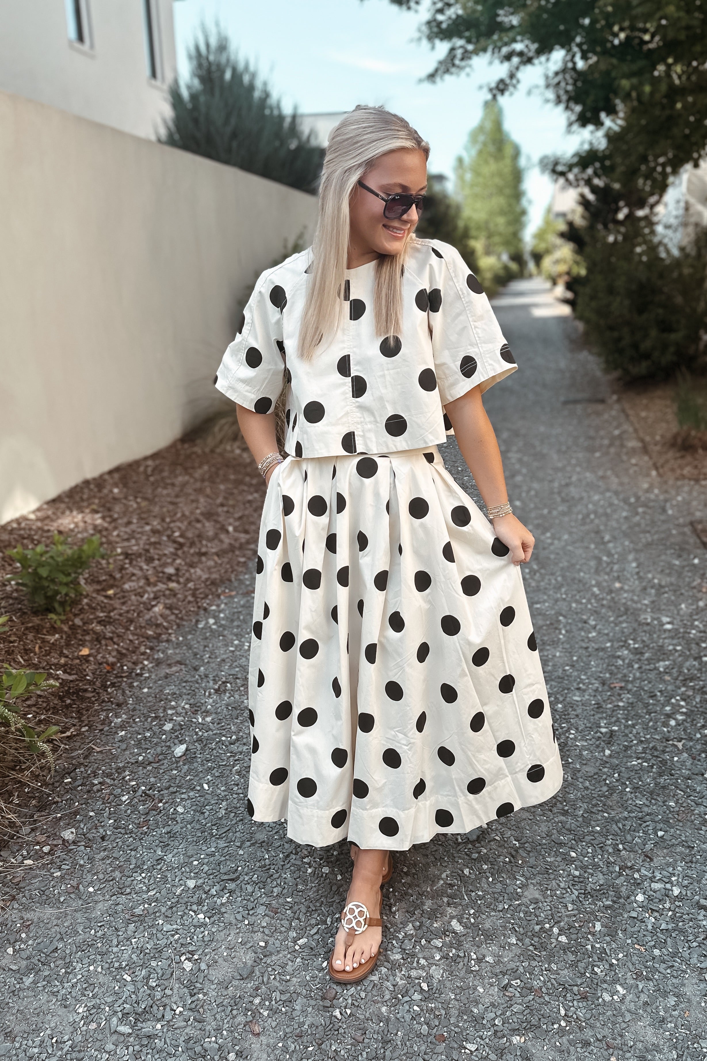 Blakely Polka Dot Set – Leyland Blue