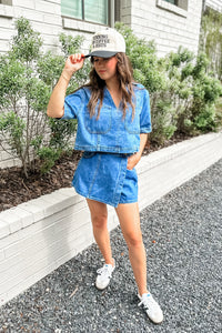 Down for a Good Time Denim Set