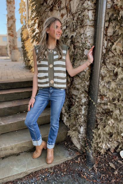 Calloway Striped Sweater Vest