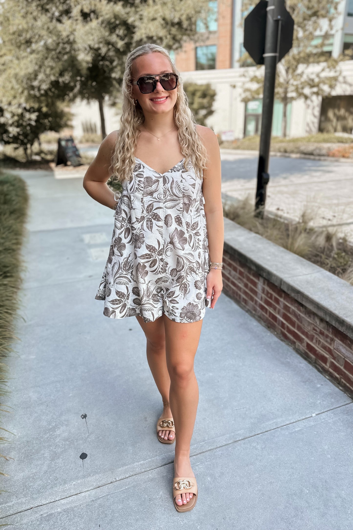 Kennedy Floral A-Line Romper