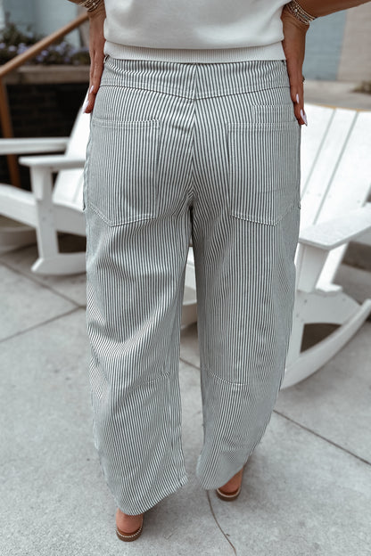 Joelle Striped Barrel Pants