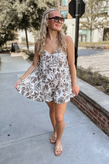 Kennedy Floral A-Line Romper