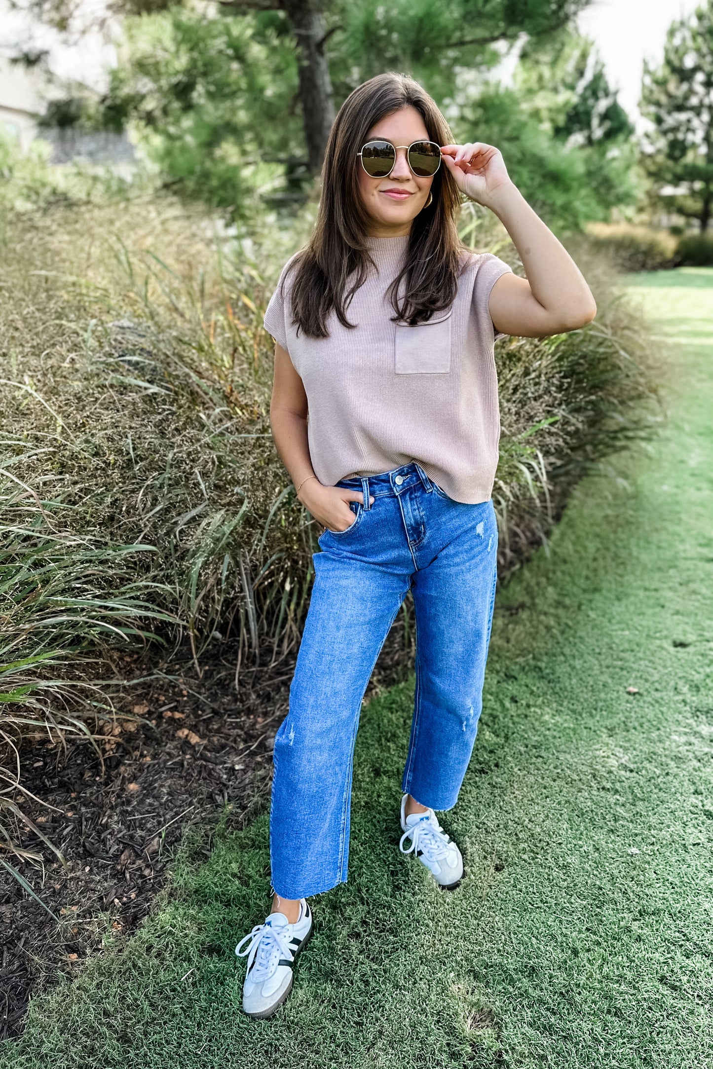 Laura Short Sleeve Sweater Top