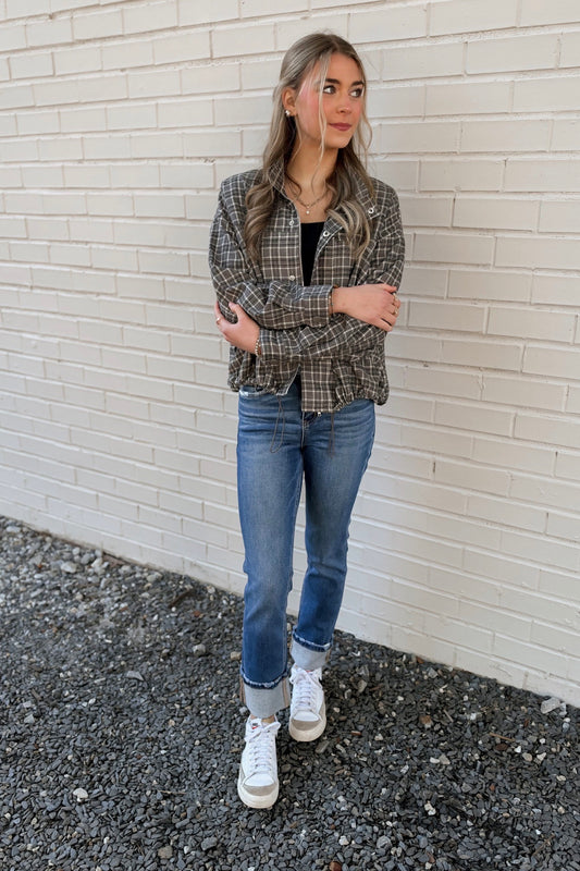 London Grey Plaid Jacket