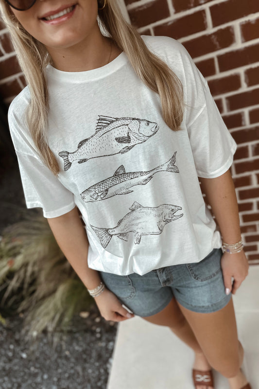 Finnley Fish Oversized Top