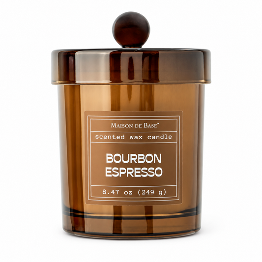Bourbon Espresso Glass Candle