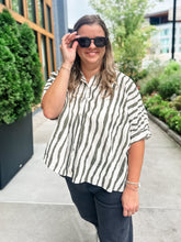 Load image into Gallery viewer, Maeve Striped Top- Olive
