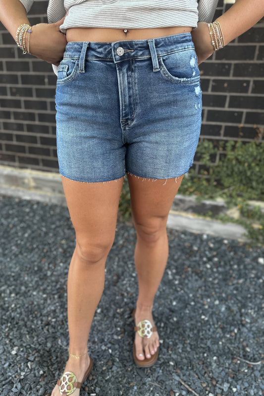 Success High Rise Denim Shorts