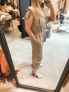 Ellison Oversized Jumpsuit - Mocha