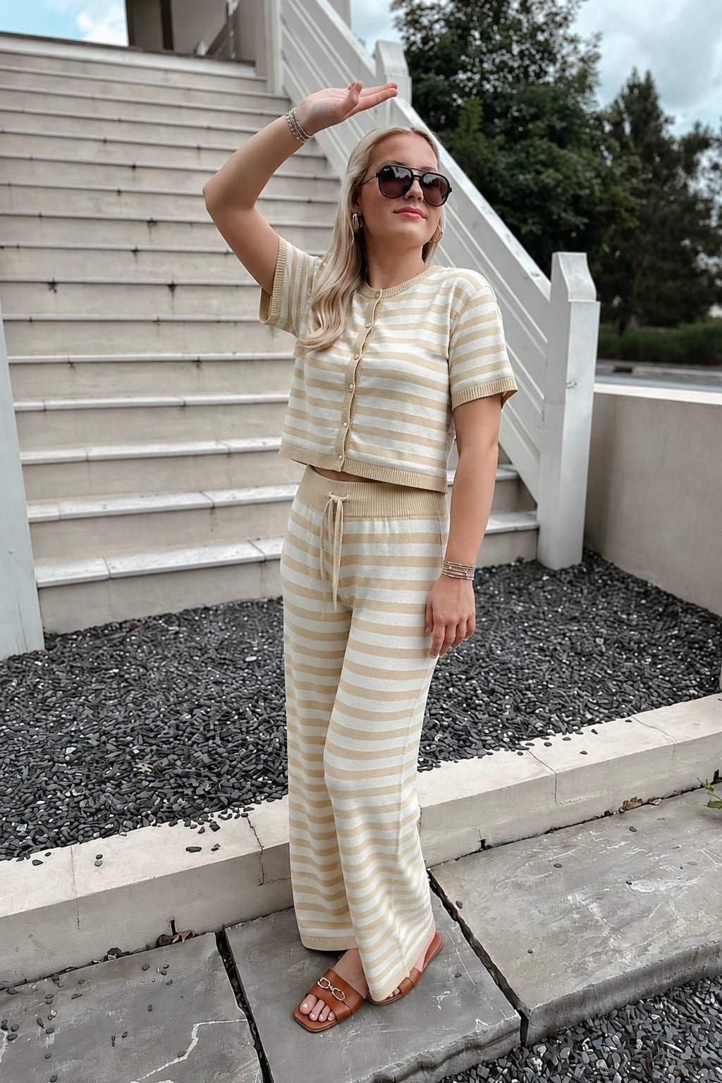 Arimena Striped Lounge Set