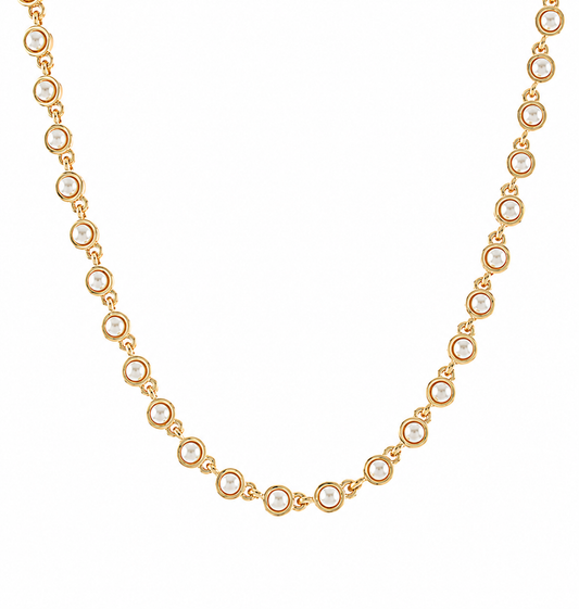 Pearl Station Necklace
