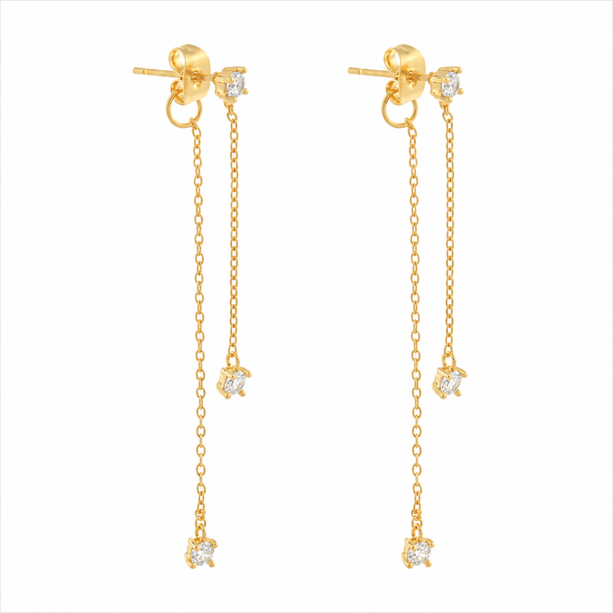 Sumner Linear Front Back Earrings