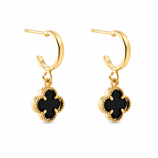 Vidia Glass Clover Dangle Earrings
