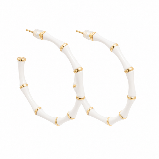 Anya Colored Bamboo Hoops