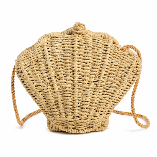 Bev Braided Seashell Bag