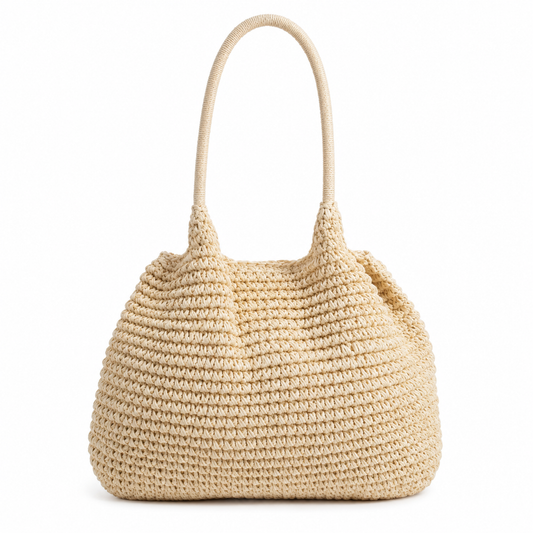 Bradley Braided Straw Tote Bag