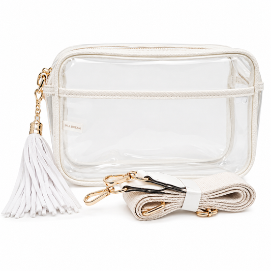 Marissa Clear Purse in White