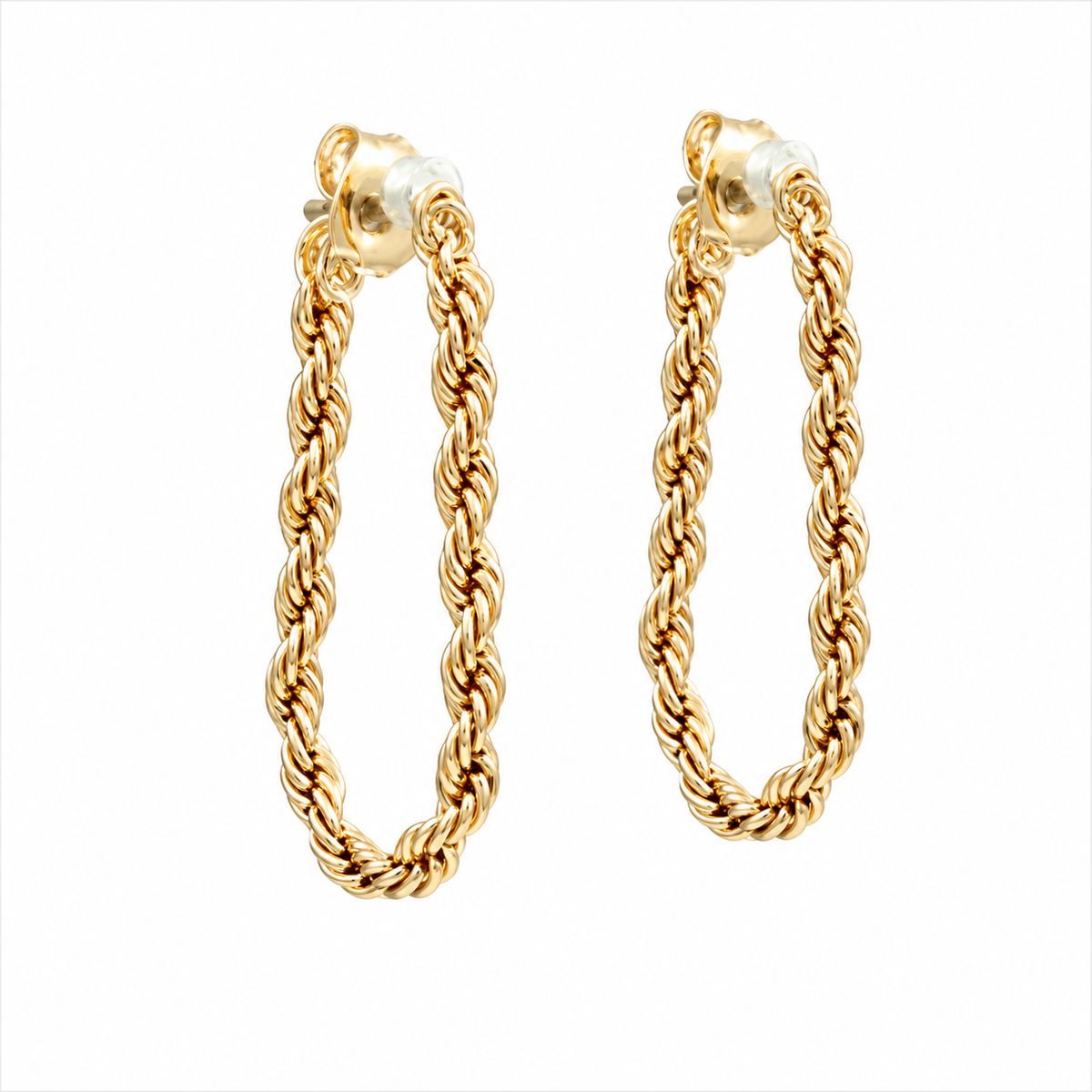 Beverly Rope Chain Hoops