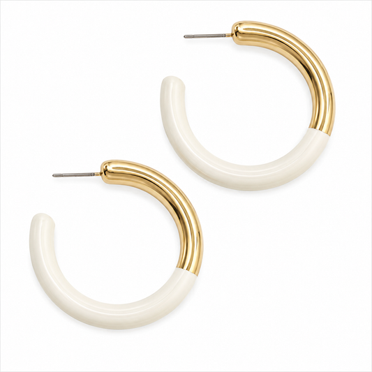 Bethany Color Coated Hoop Earrings