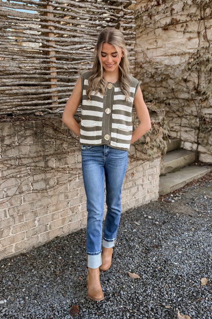 Calloway Striped Sweater Vest