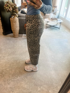 Emmy Leopard Print Barrel Pants