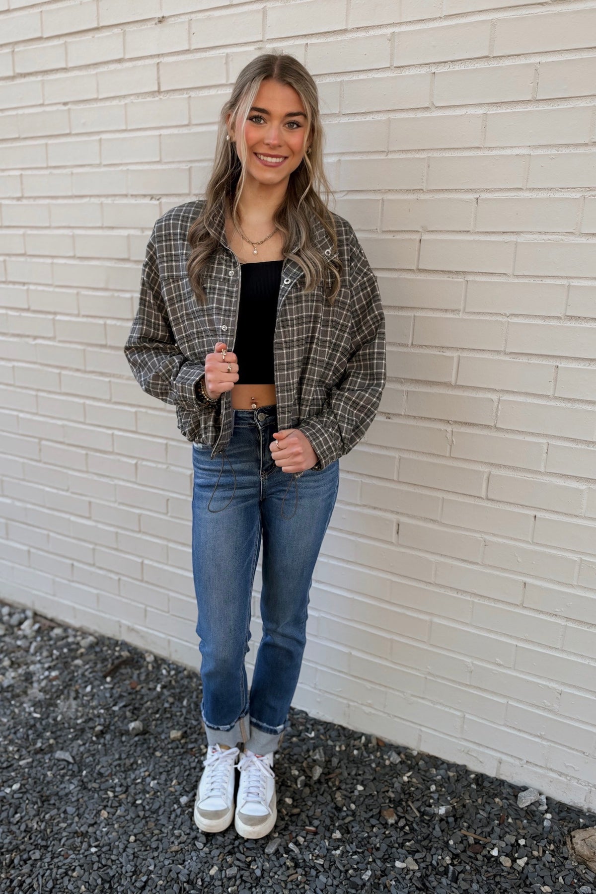 London Grey Plaid Jacket