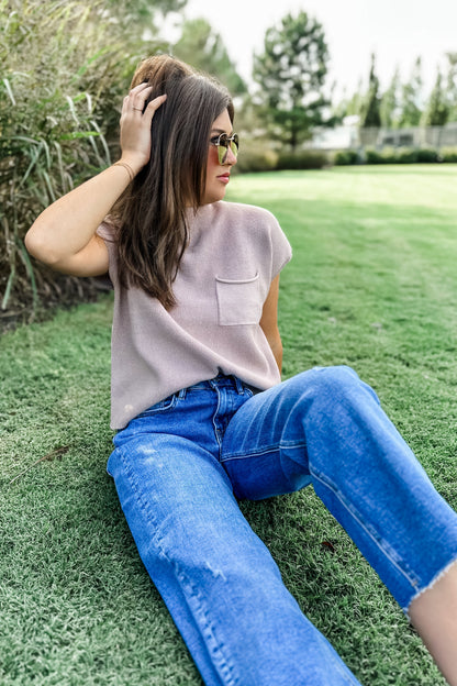 Laura Short Sleeve Sweater Top