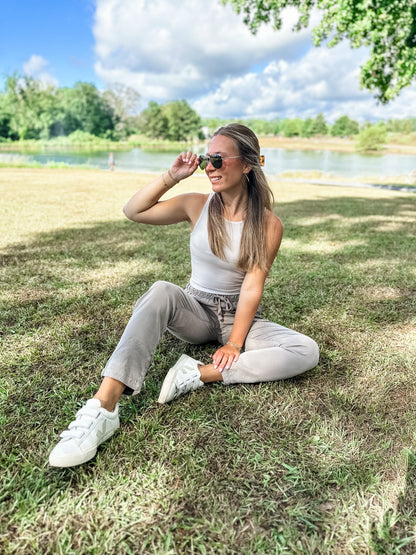 Juniper High Neck Cropped Tank