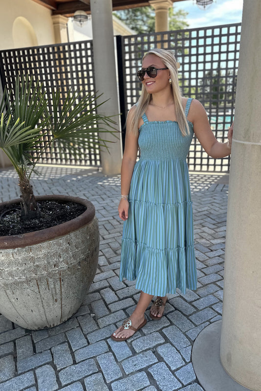 Josephine Smocked Midi Dress