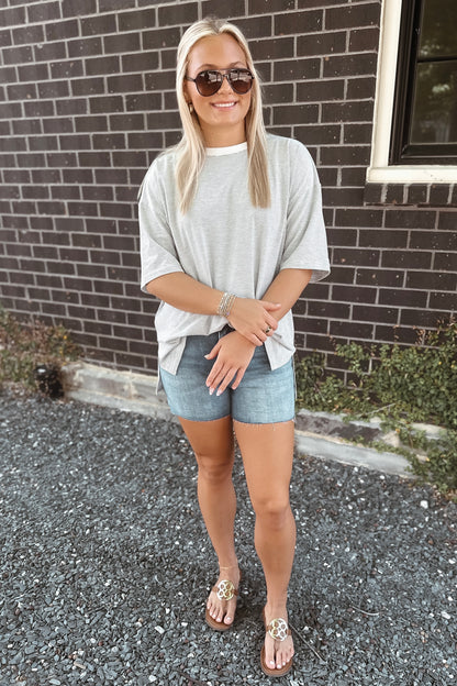 Dylan Oversized Striped Knit Top