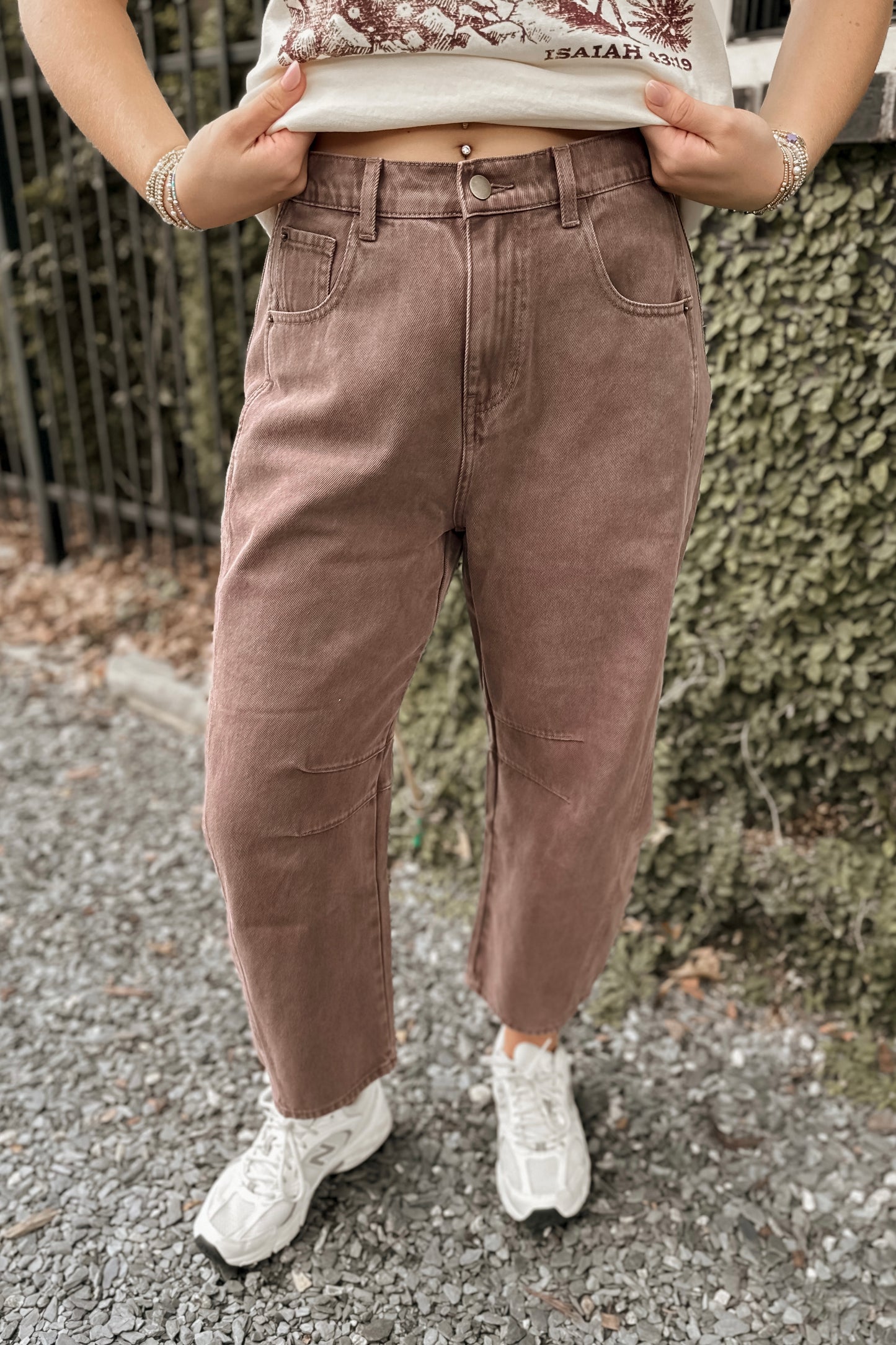 Janine Cotton Barrel Pants