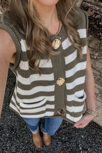 Calloway Striped Sweater Vest