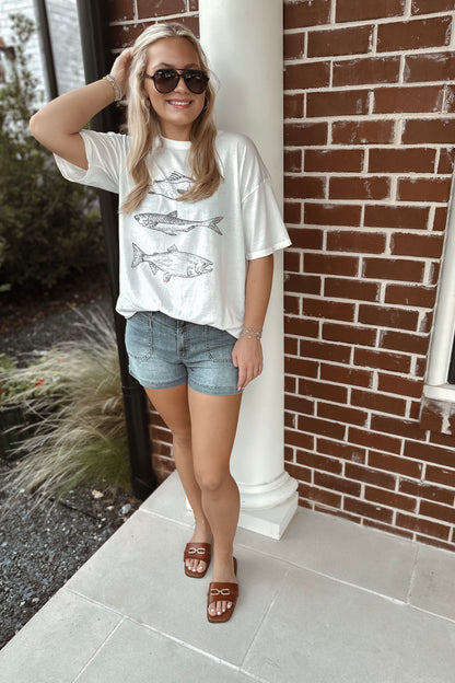 Finnley Fish Oversized Top