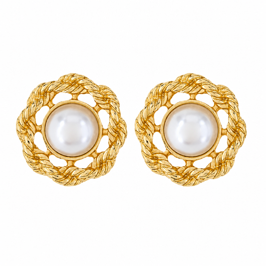 Goldie Embellished Dome Earrings
