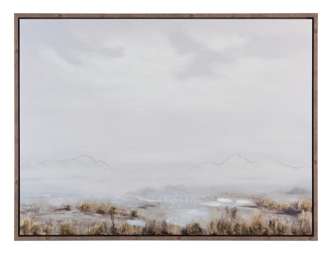 Misty Lake Canvas Print