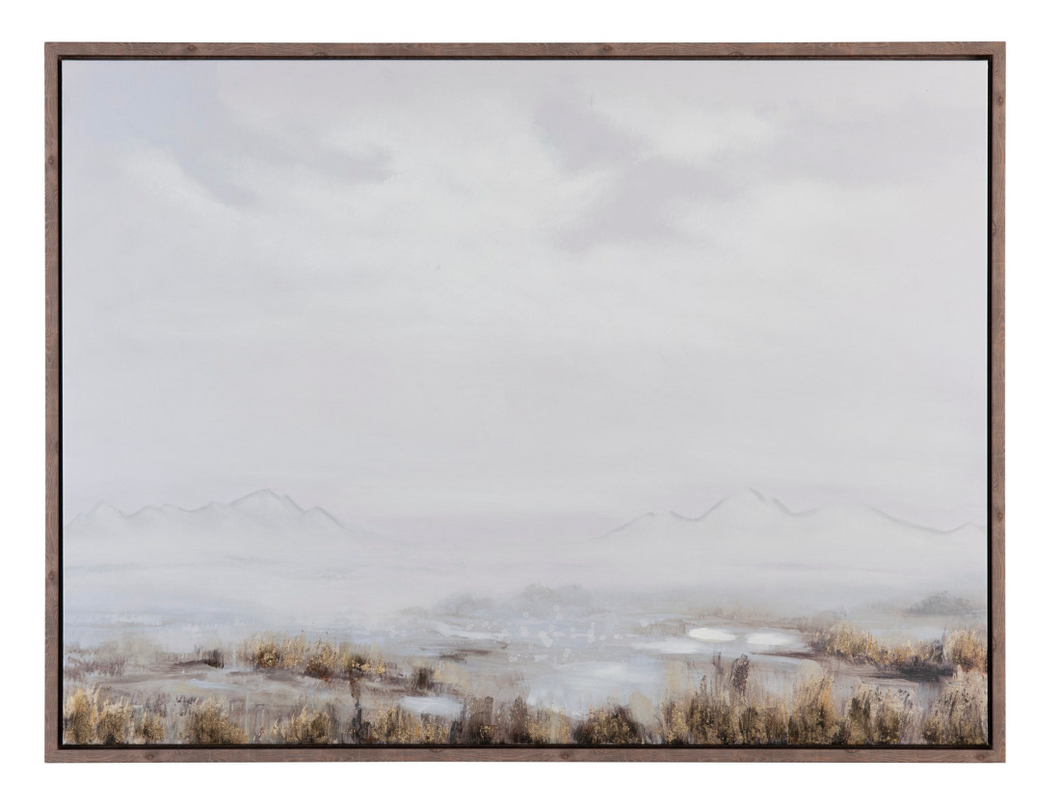 Misty Lake Canvas Print (In Store Pickup Only)