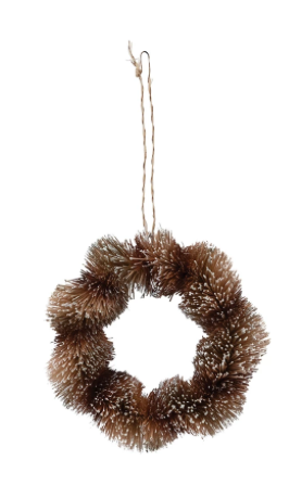 Bottle Brush Wreath Ornament