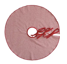 Load image into Gallery viewer, Woven Tree Skirt - Red
