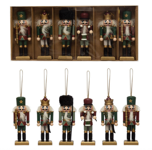 Nutcracker Ornaments - Set of 6