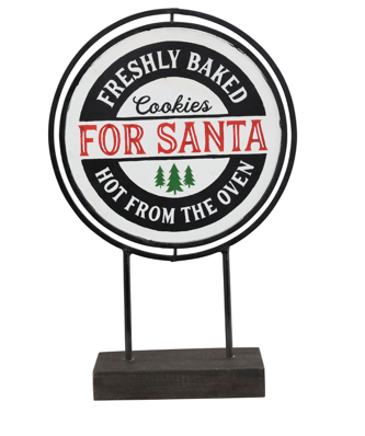 For Santa/Hot Cocoa Metal Sign