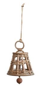 Rattan Bell Ornament