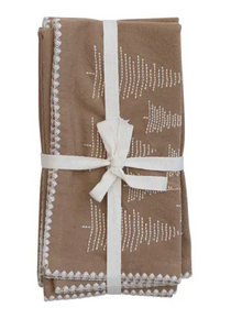 Aster Beige Napkins - Set of 4