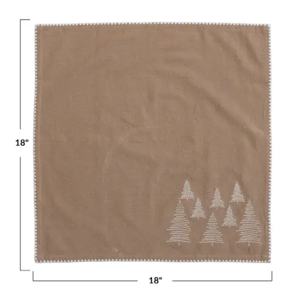 Aster Beige Napkins - Set of 4