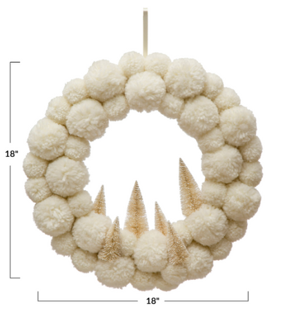 Aubrey PomPom Wreath