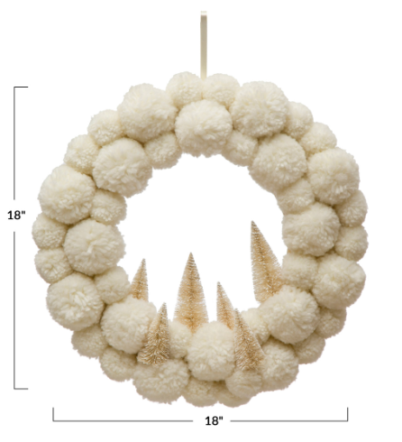 Aubrey PomPom Wreath