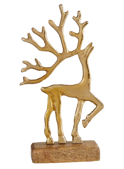 Donner Gold Reindeer with Base