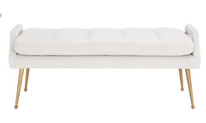 Eliza Ivory Bench (In Store Pickup Only)