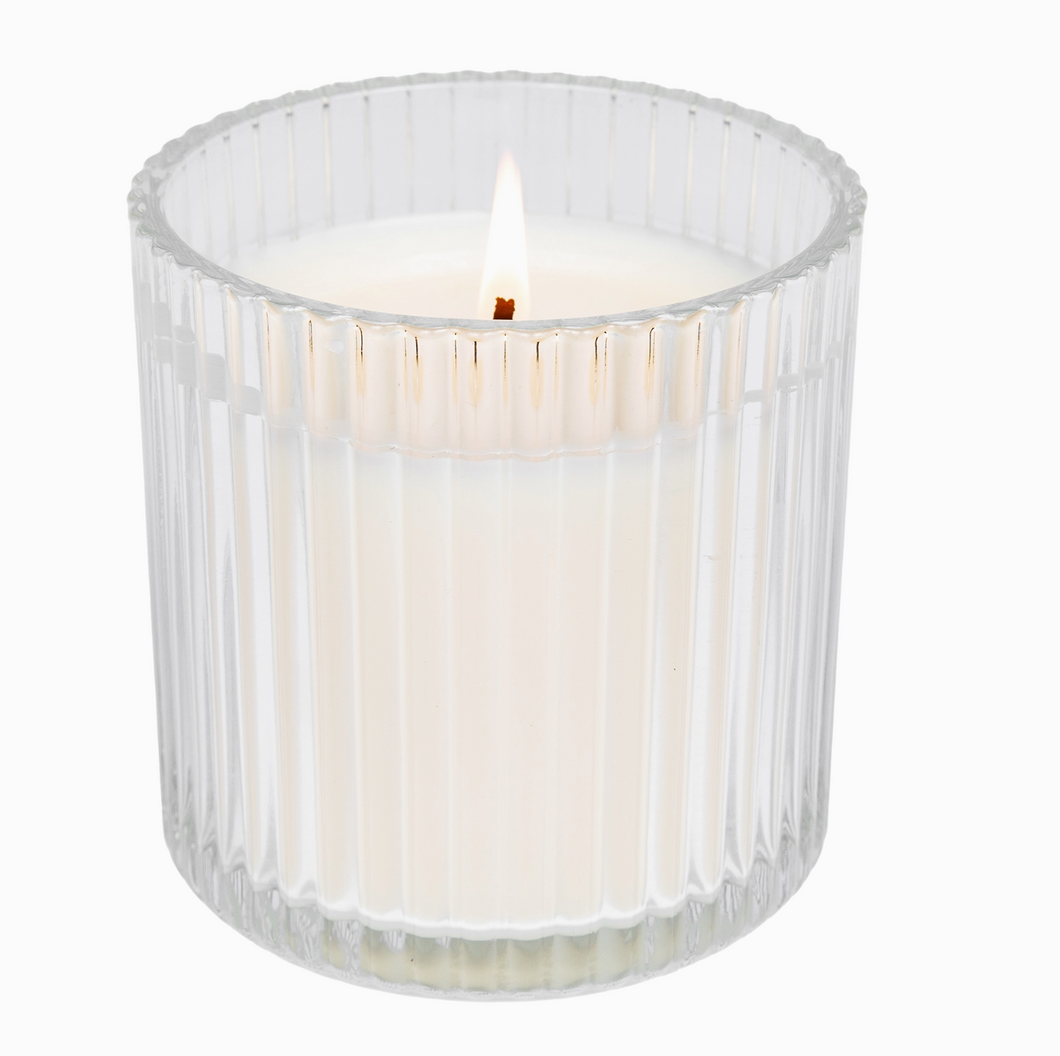 Sweet Water Ribbed Vase Candle