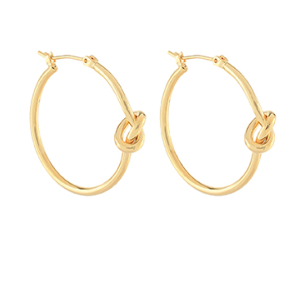 Tie the Knot Hoops