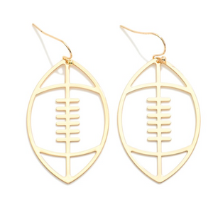 Gold Football Dangles